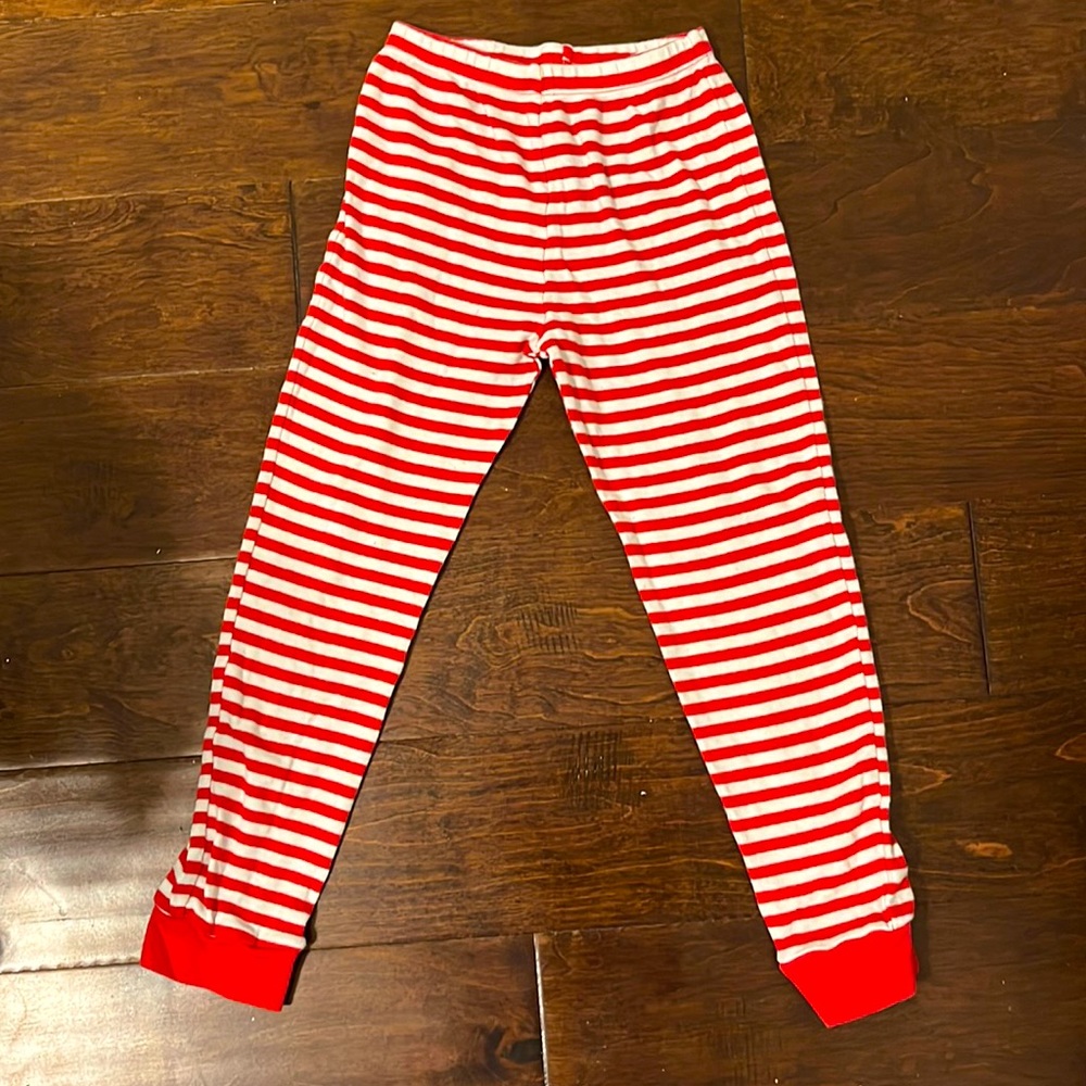Tucker +Tate kids red and white stripped pj pants size 8